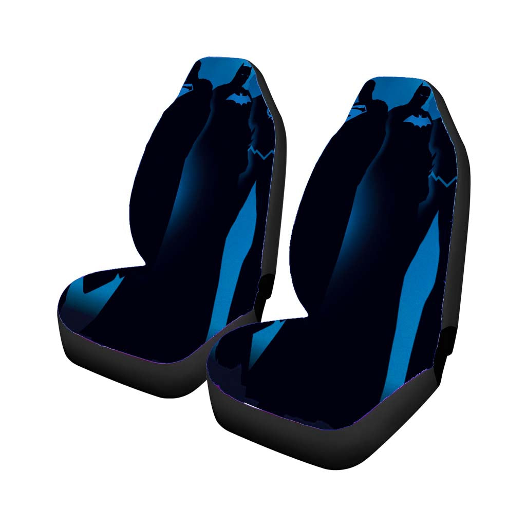 Dc Superheroes Dark Blue Vector car Seat Covers