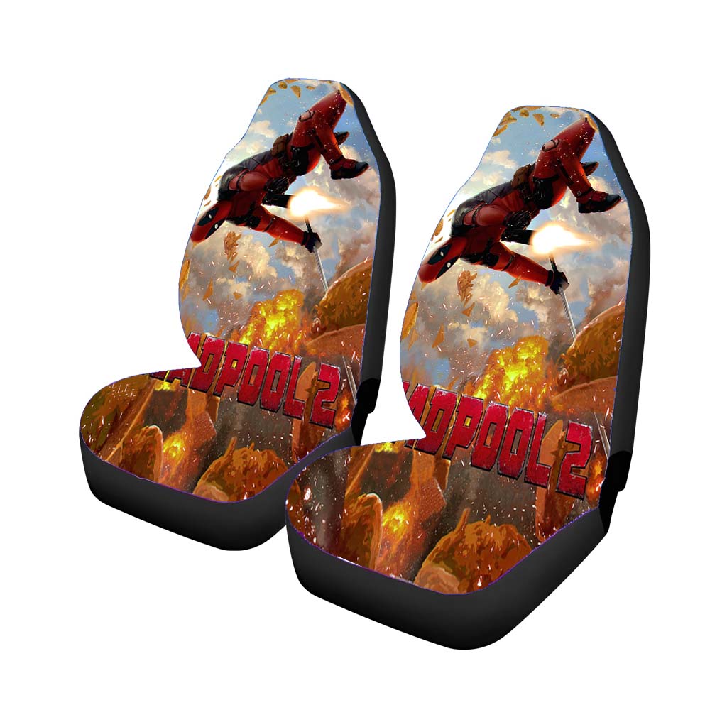 Deadpool 2 Movie Poster Gold car Seat Covers