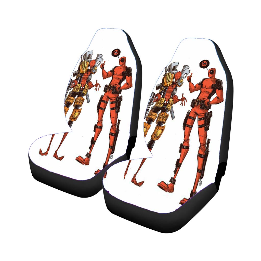 Deadpool And Spiderman Army car Seat Covers