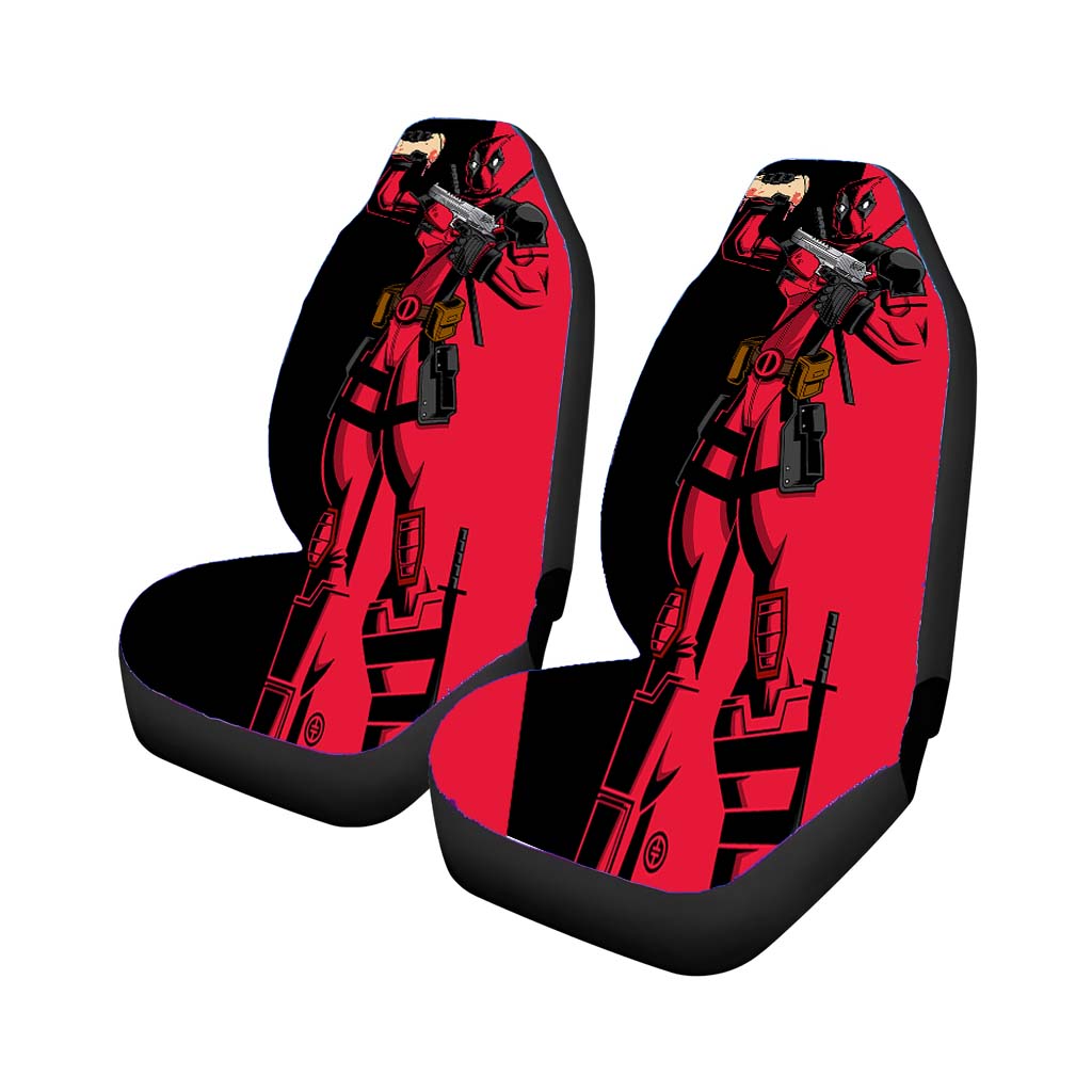 Deadpool Artwork 2 car Seat Covers