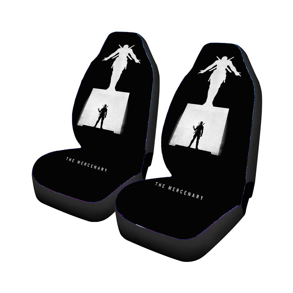 Deadpool Black And White car Seat Covers