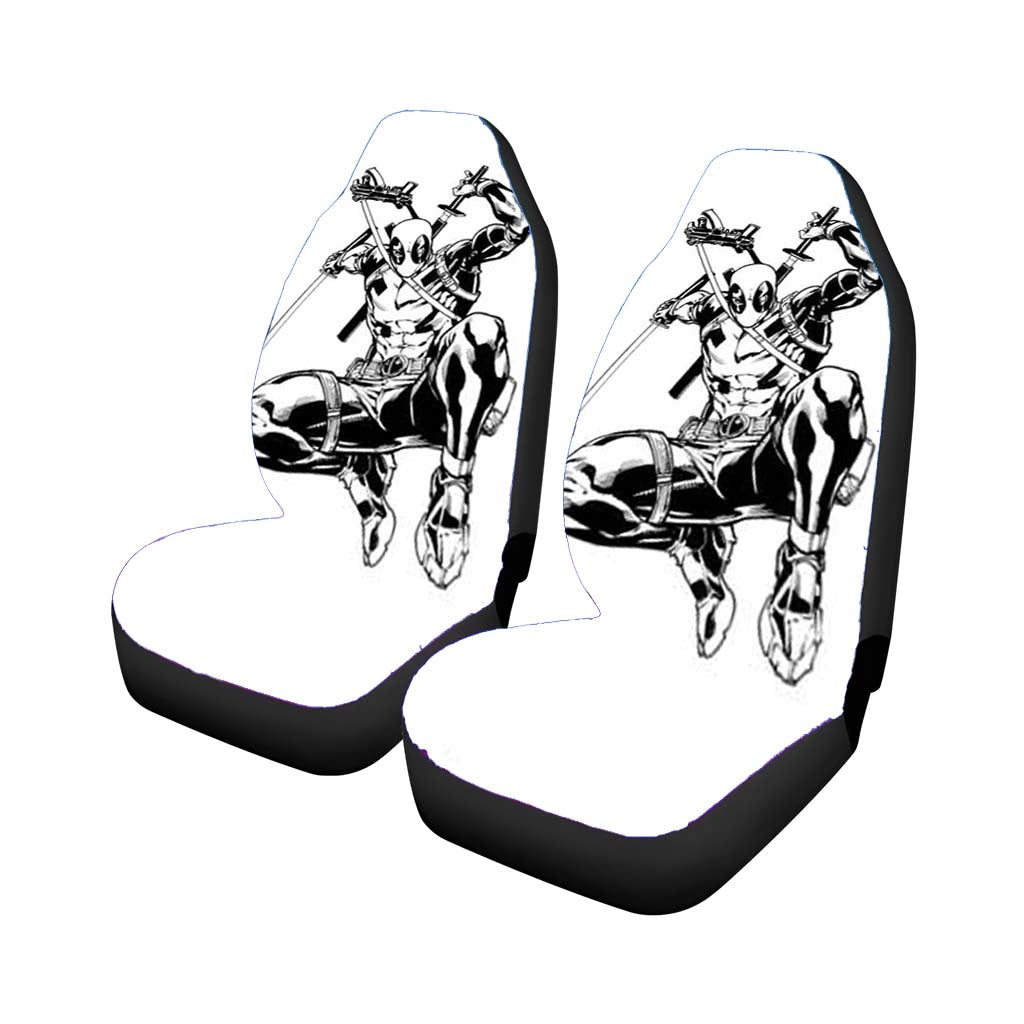 Deadpool Bw Jump car Seat Covers