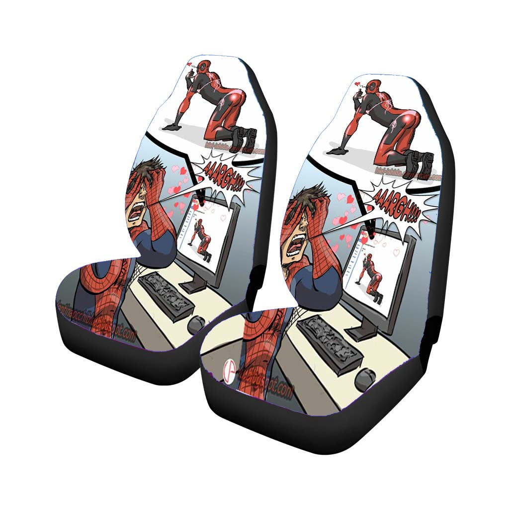 Deadpool Crazy Aaaarrrgghhh car Seat Covers