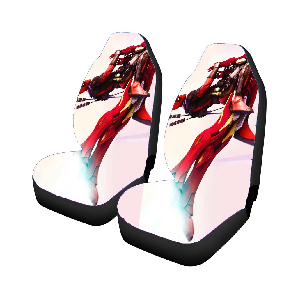 Deadpool Flying On Iron Man car Seat Covers
