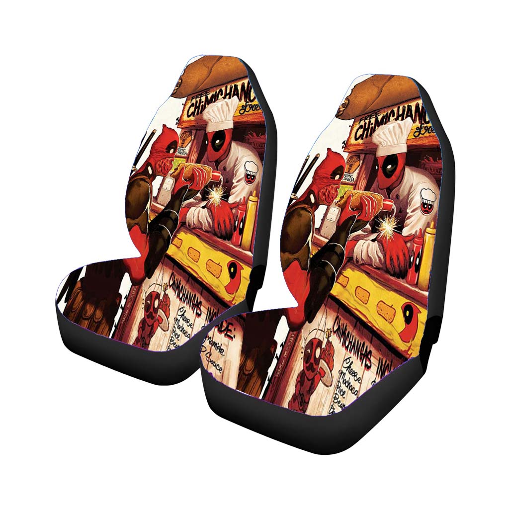 Deadpool Hotdog car Seat Covers