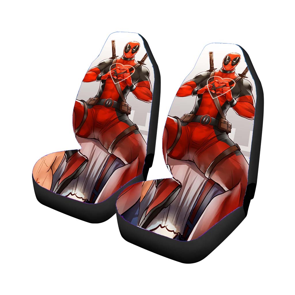 Deadpool Love Heart car Seat Covers