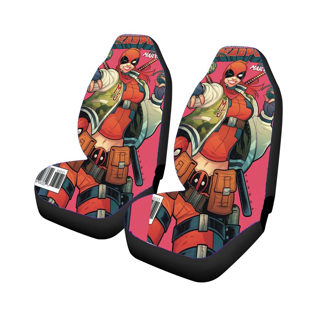 Deadpool Maryjan Spiderman Comic Style car Seat Covers
