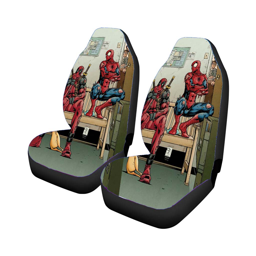 Deadpool Spiderman car Seat Covers