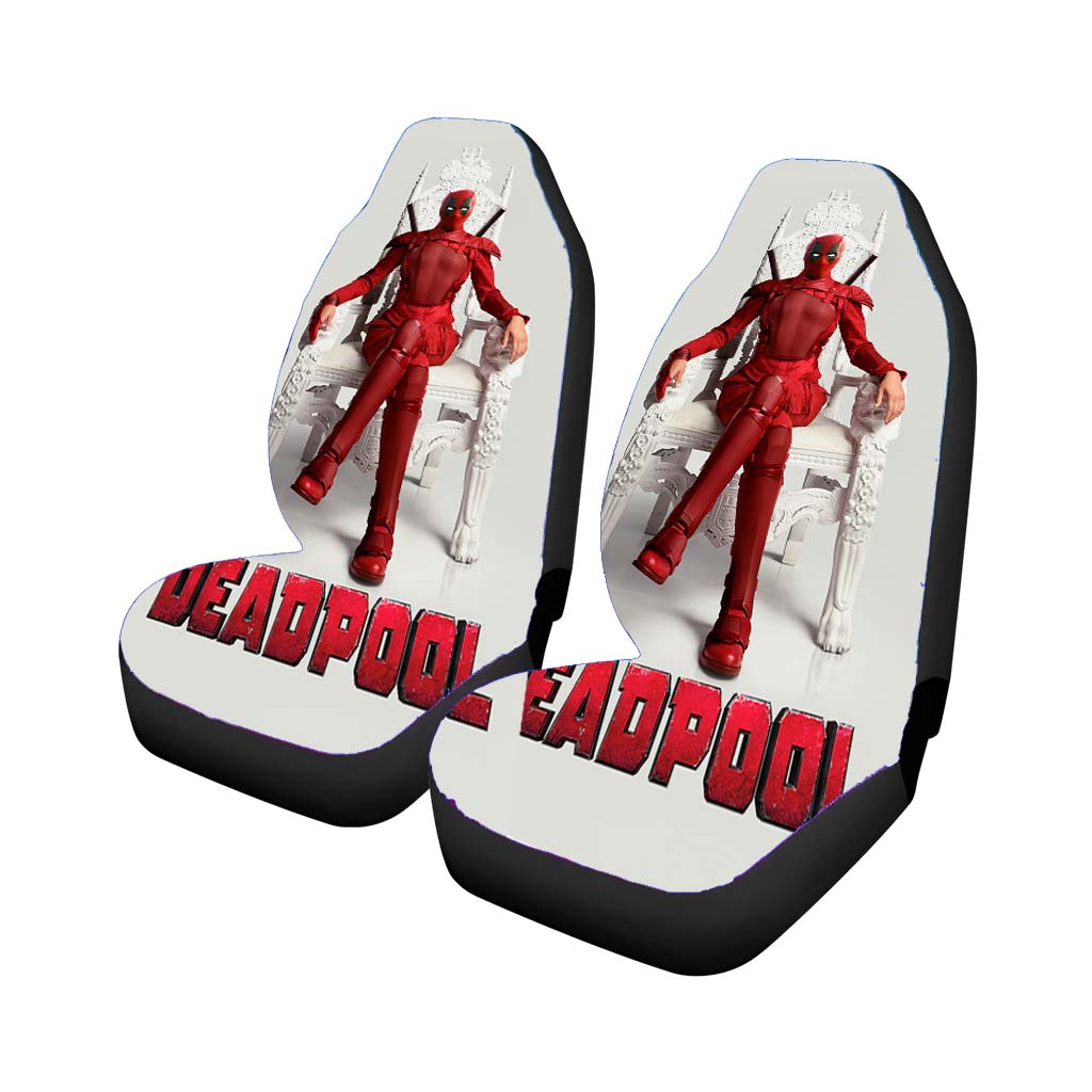Deadpool White Girl car Seat Covers