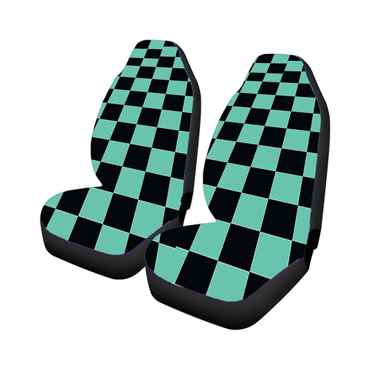 Demon Slayer Tanjiro Kamado Pattern Universal Fit Car Seat Covers