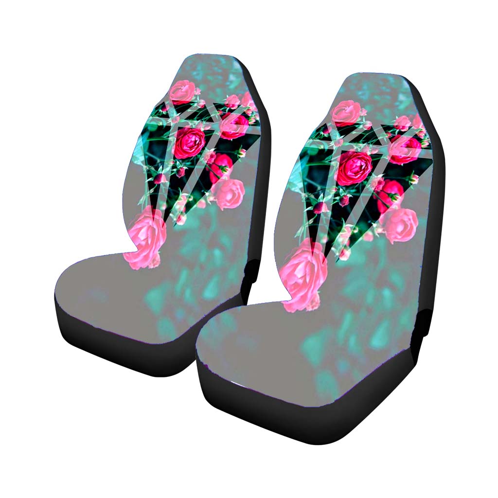 Diamond Flower Poster car Seat Covers