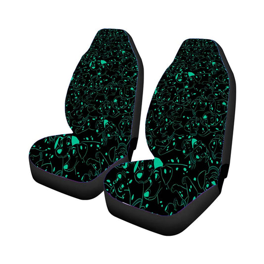 Disney 101 Dalmatians Family Pattern Black Tosca Universal Fit Car Seat Covers