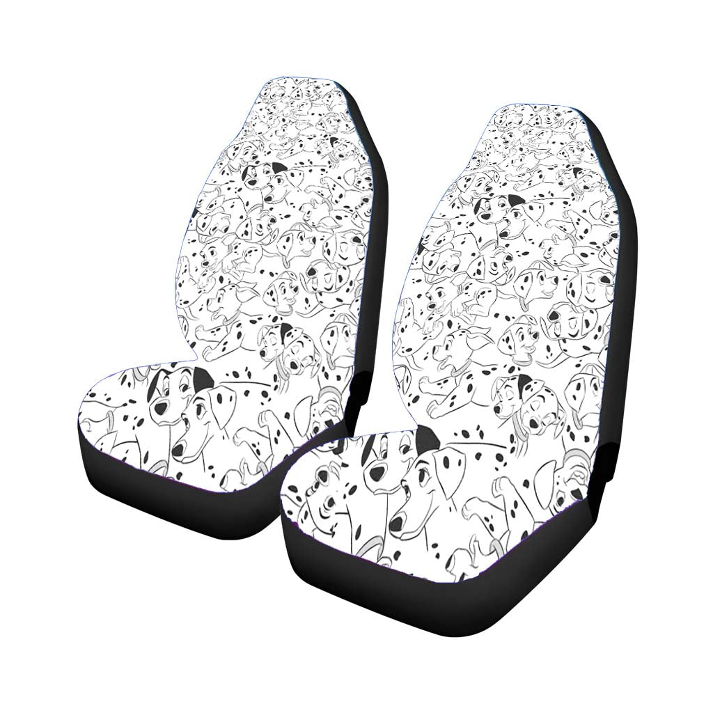 Disney 101 Dalmatians Family Pattern White Grey car Seat Covers