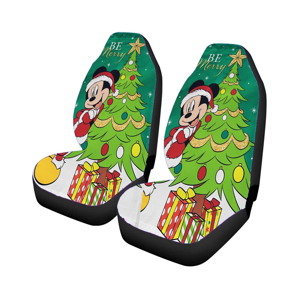 Disney Be Merry Santa Mickey car Seat Covers