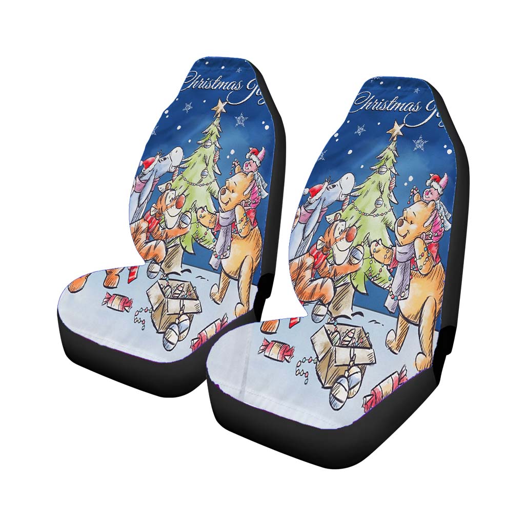 Disney Christmas Winnie The Pooh car Seat Covers