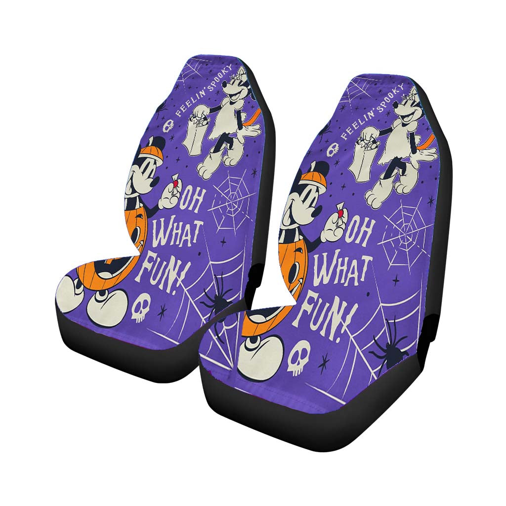 Disney Feeling Spooky Mickey And Minnie car Seat Covers
