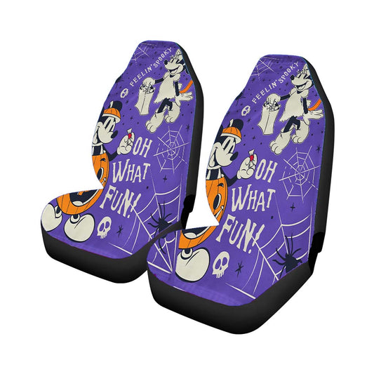 Disney Feeling Spooky Mickey And Minnie Universal Fit Car Seat Covers
