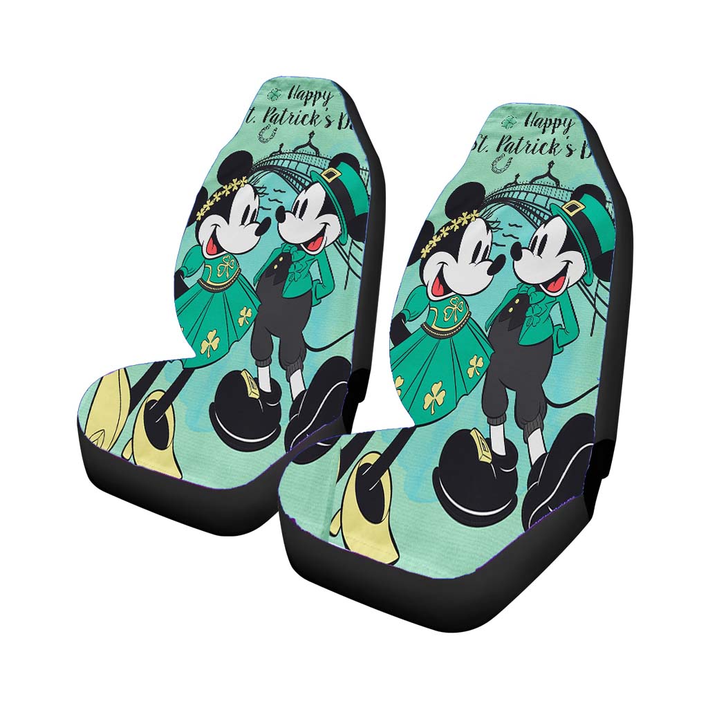Disney Happy St. Patrick'S Day Stitch car Seat Covers