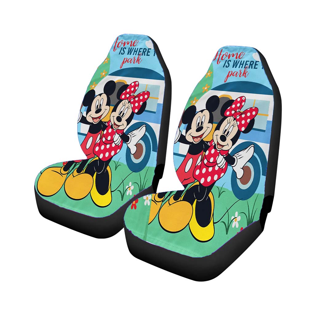 Disney Home Is Where You Park Mickey And Minnie car Seat Covers
