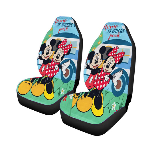 Disney Home Is Where You Park Mickey And Minnie Universal Fit Car Seat Covers