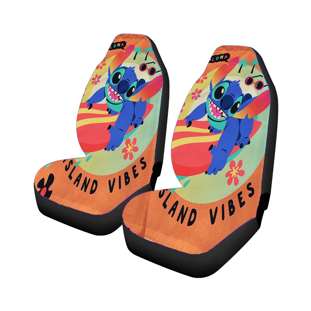 Disney Island Vibes Stitch car Seat Covers