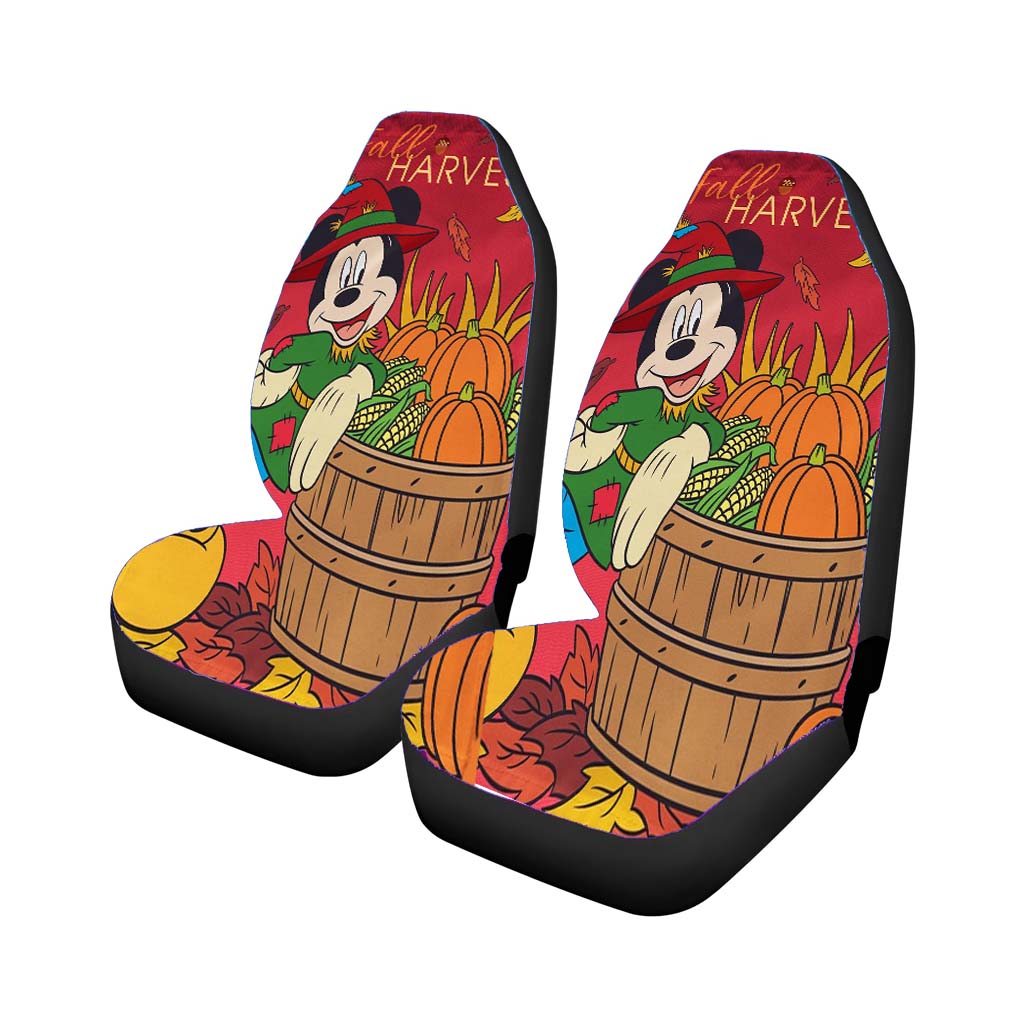 Disney Mickey Harvest Thanksgiving car Seat Covers