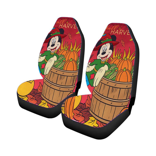 Disney Mickey Harvest Thanksgiving Universal Fit Car Seat Covers