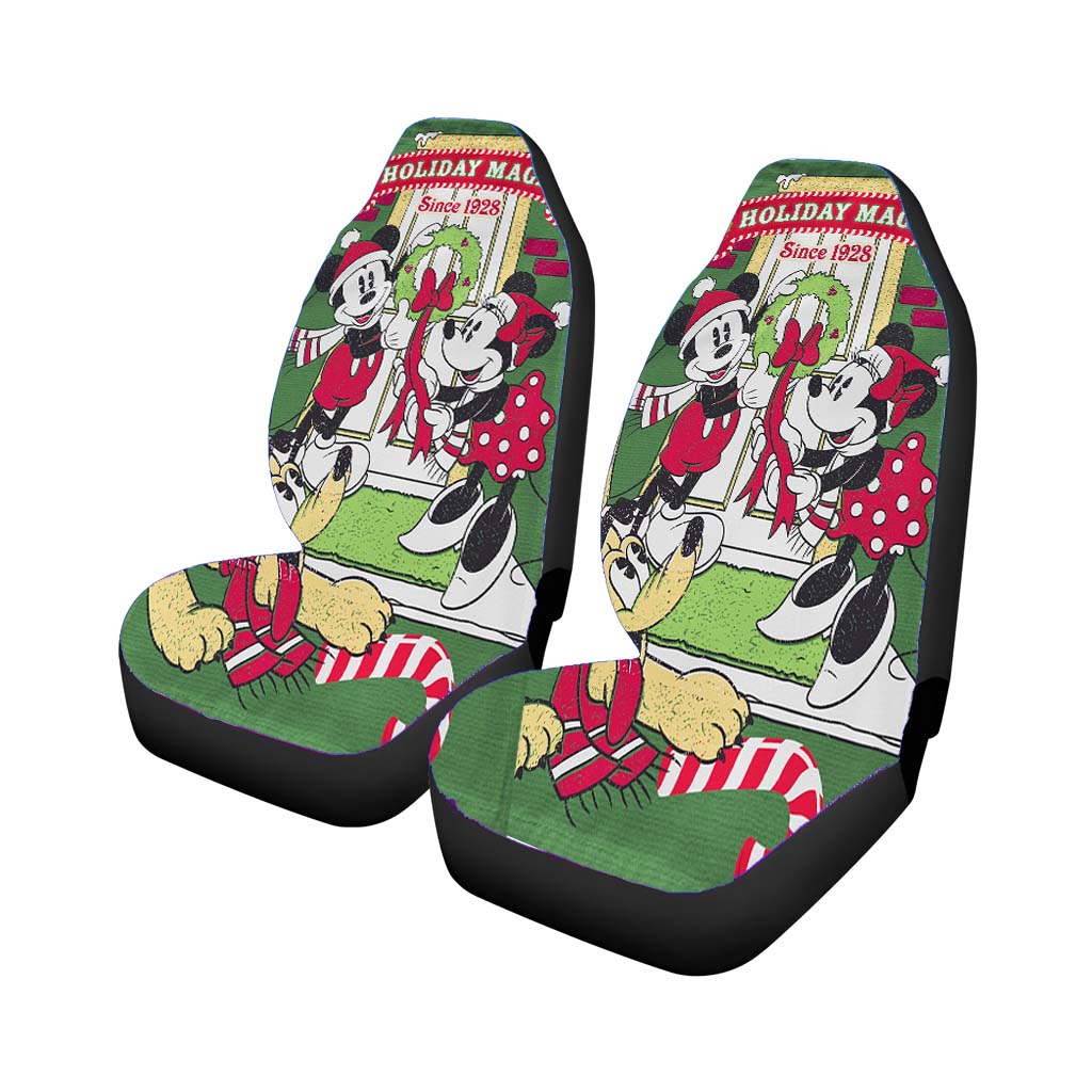 Disney Mickey Minnie Pluto Holiday car Seat Covers