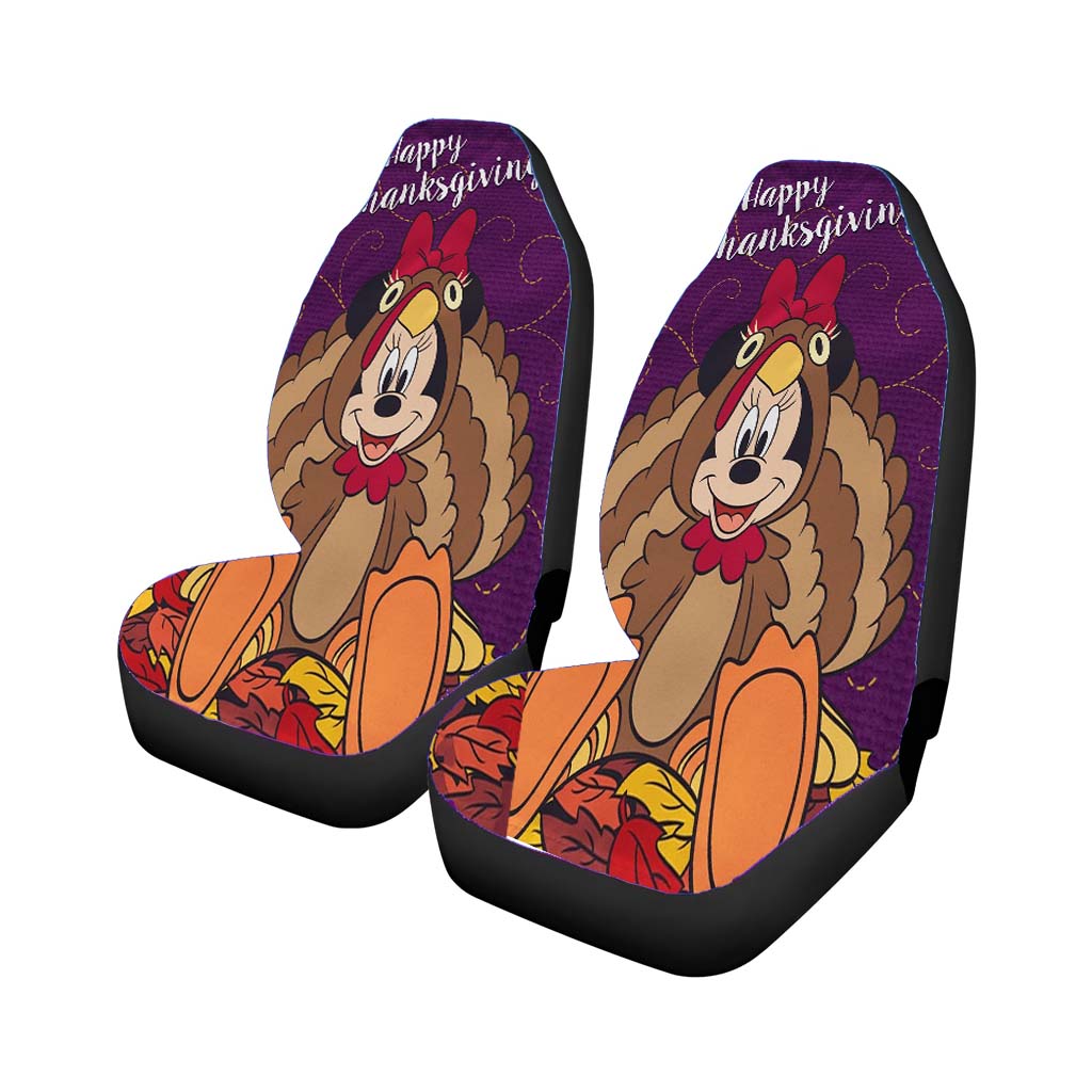 Disney Minnie Happy Thanksgiving car Seat Covers