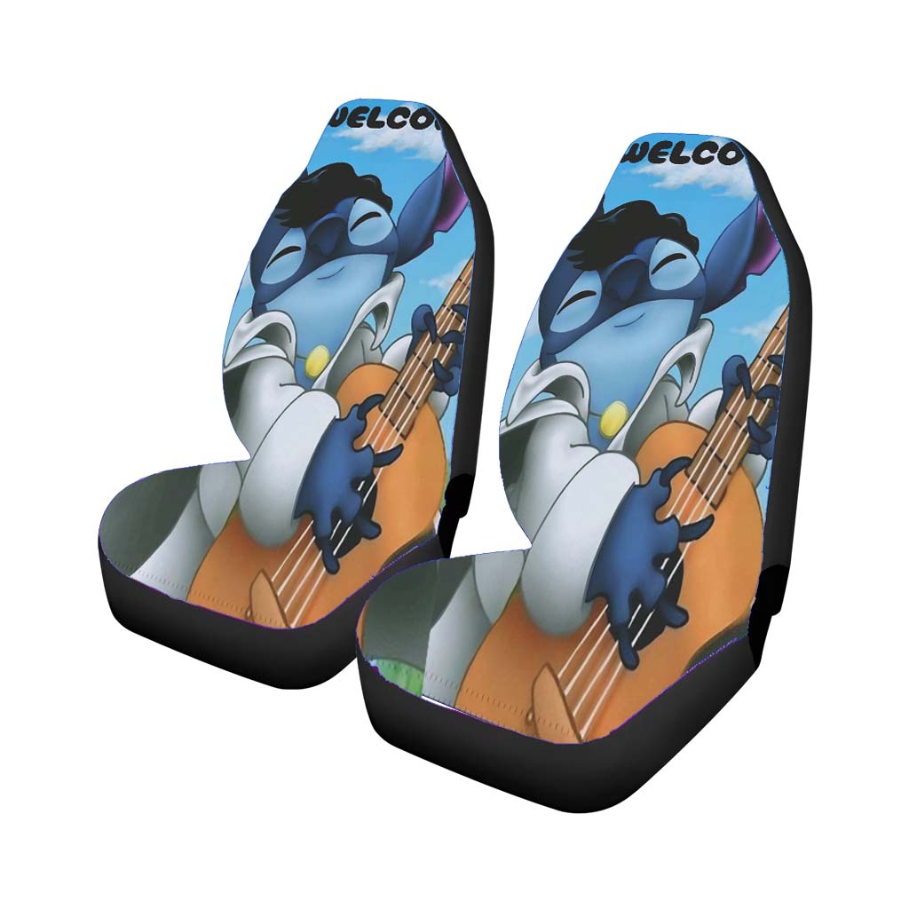 Disney Stitch As Elvis Presley car Seat Covers