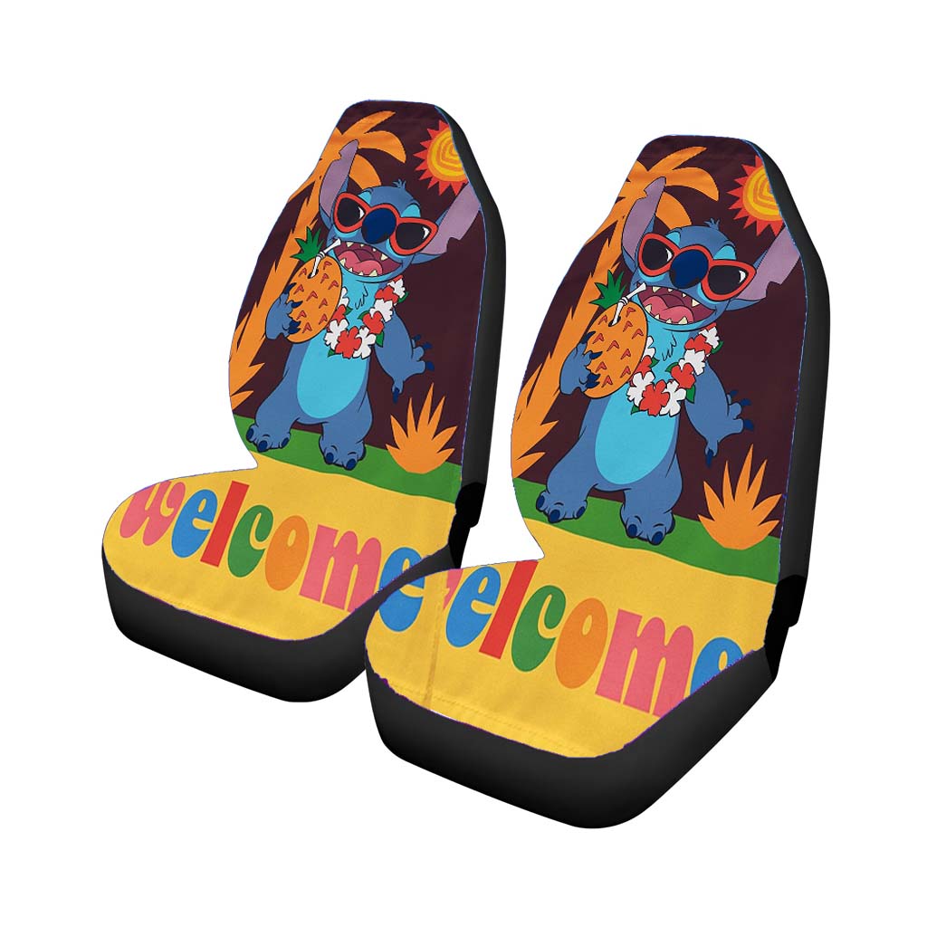 Disney Stitch Welcome car Seat Covers