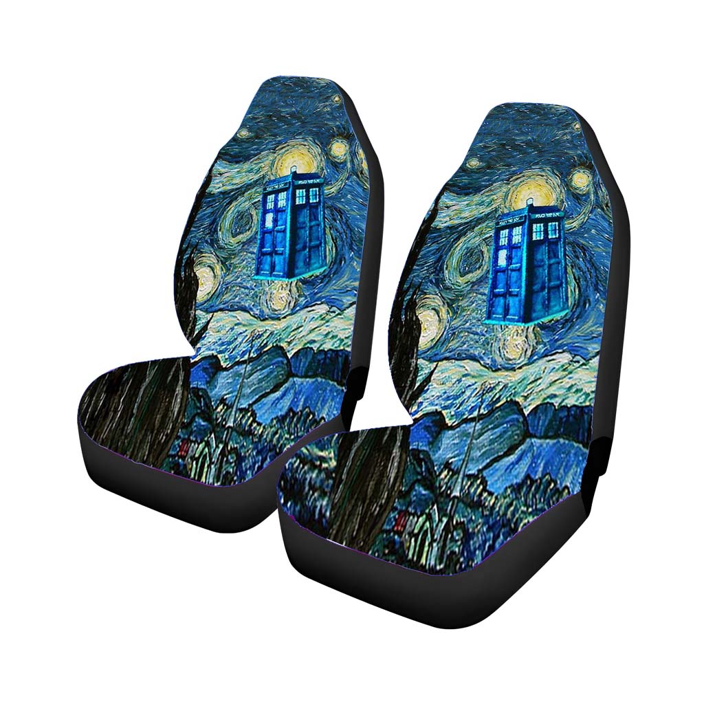 Doctor Who Van Gogh Starry Night Tardis car Seat Covers