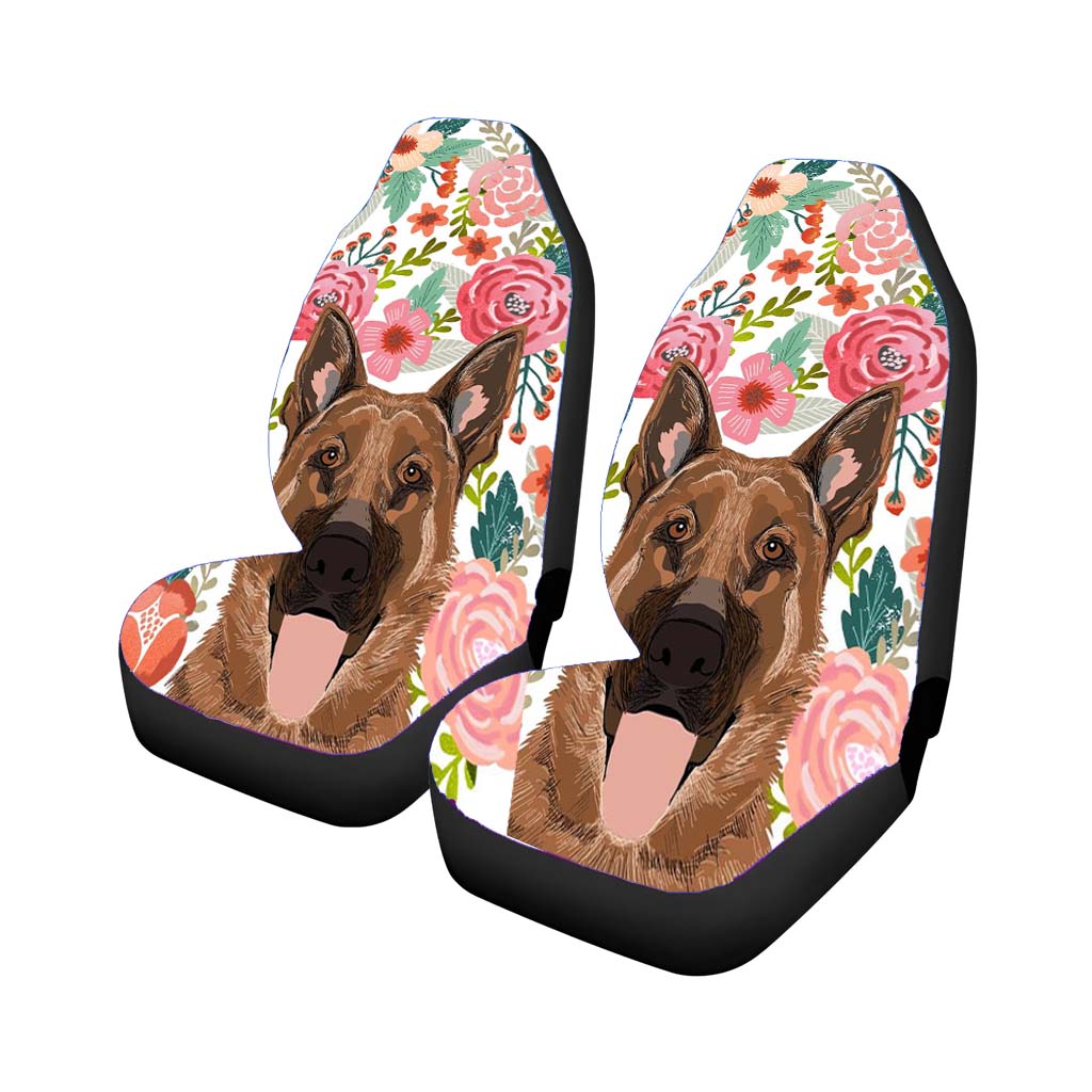 Dog Floral Art car Seat Covers