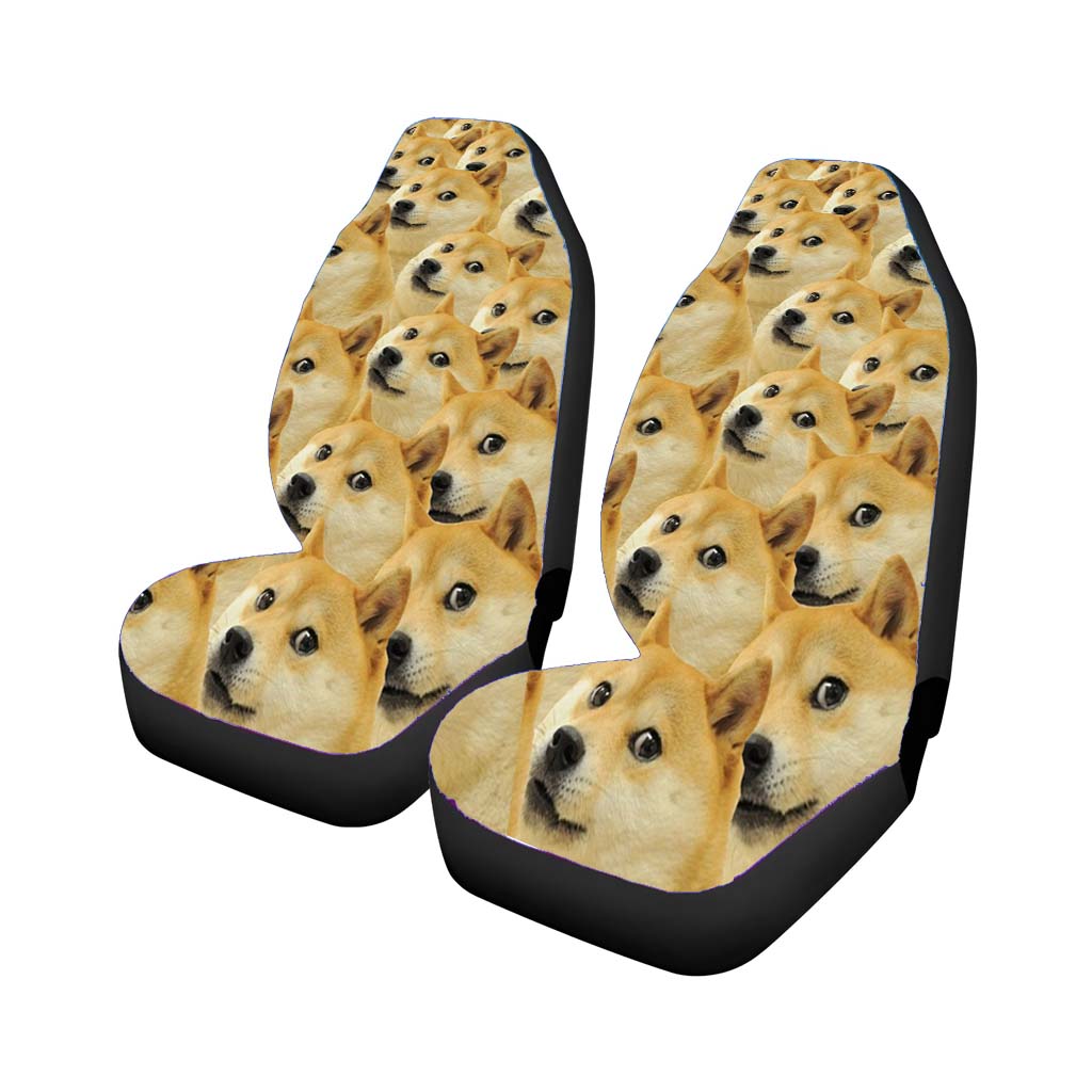 Doge Pattern Collage car Seat Covers