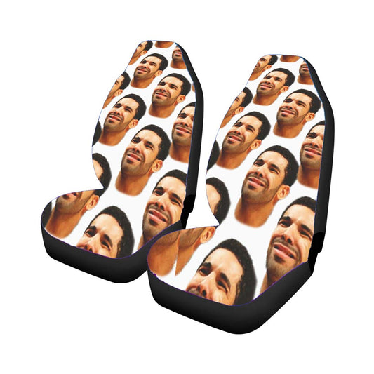 Drake Collage Head Pattern Universal Fit Car Seat Covers