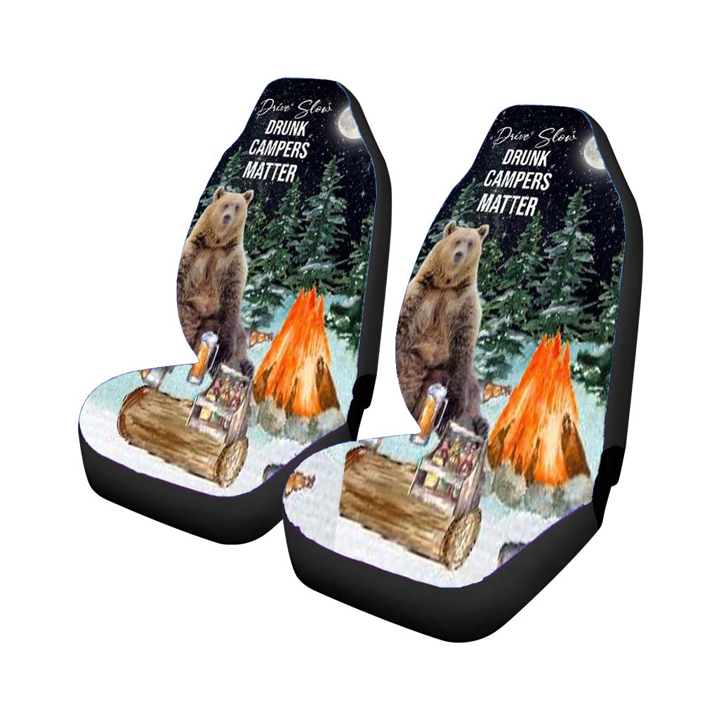 Drunk Campers Matter car Seat Covers