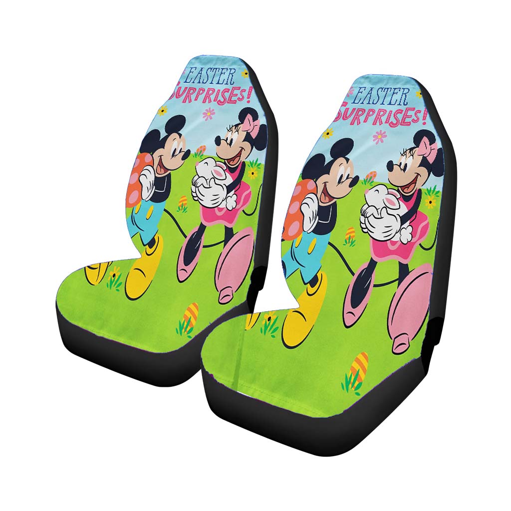 Easter Surprise Mickey And Minnie car Seat Covers