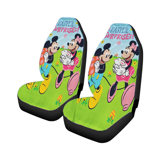 Easter Surprise Mickey And Minnie Universal Fit Car Seat Covers