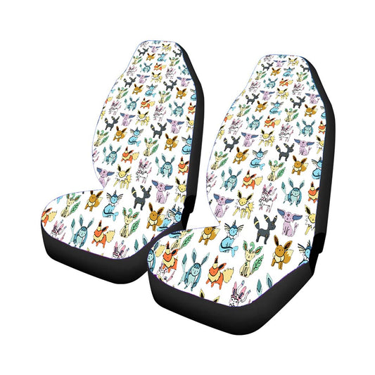 Eevee Evolutions Pattern Universal Fit Car Seat Covers