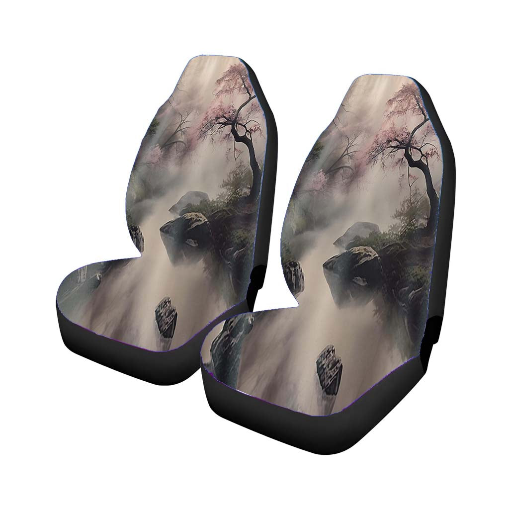 Elegant Misty Cherry Blossom car Seat Covers