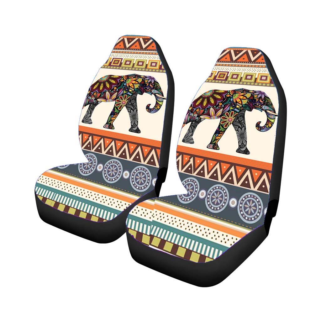 Elephant Aztec car Seat Covers