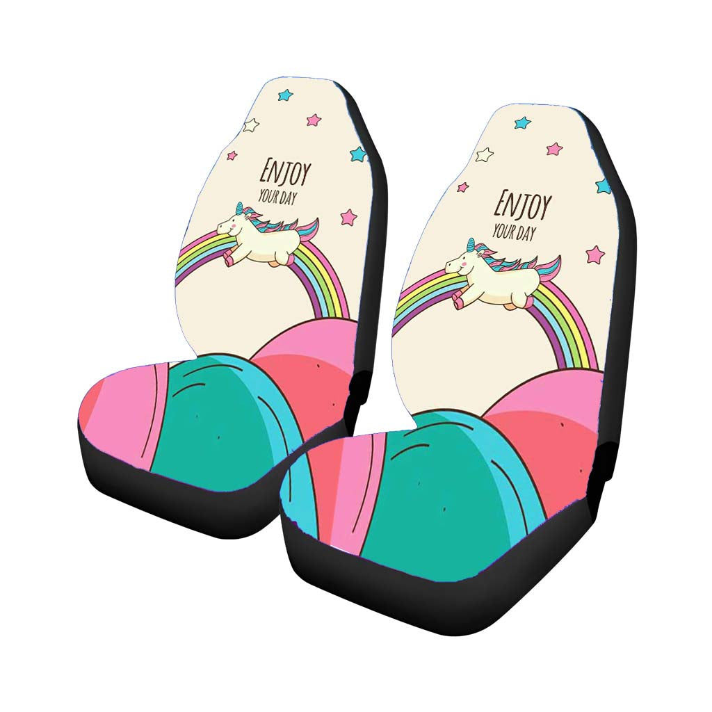 Enjoy Your Day Unicorn car Seat Covers