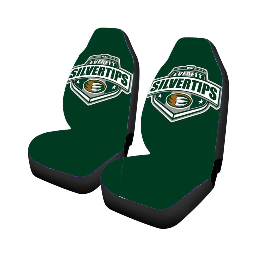 Everett Silvertips Logo car Seat Covers