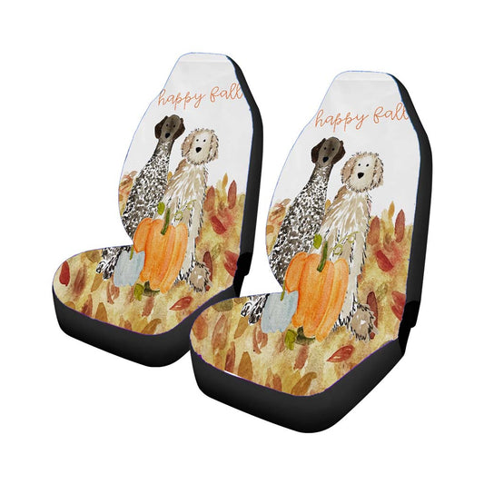 Fall Pumpkin Mix And Match Dog Breed Universal Fit Car Seat Covers