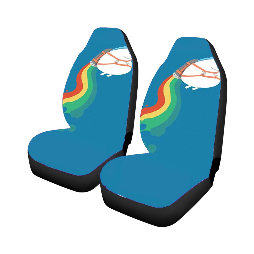 Fat Unicorn Jetpack car Seat Covers