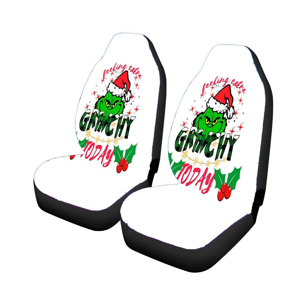 Feeling Extra Grinchy Today Christmas Grinchmas car Seat Covers