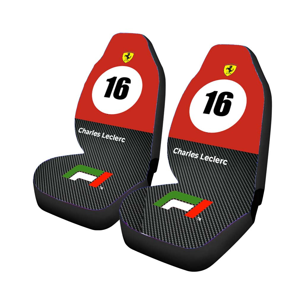 Ferrari Charles Leclerc car Seat Covers