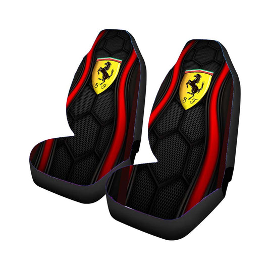 Ferrari Italian Car Emblem Wallpaper Universal Fit Car Seat Covers