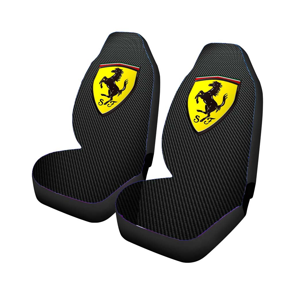 Ferrari Logo Carbon Fiber car Seat Covers