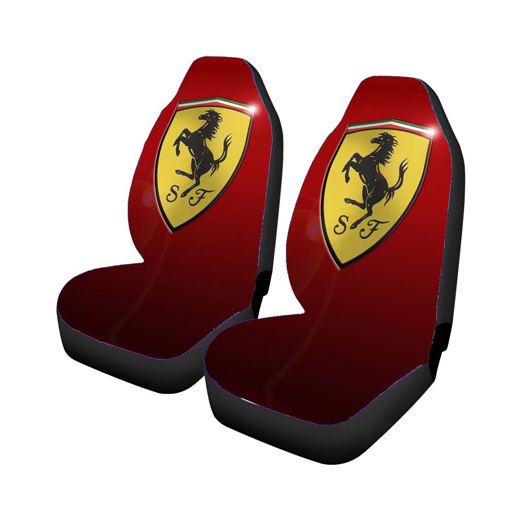 Ferrari Logo Red Background car Seat Covers